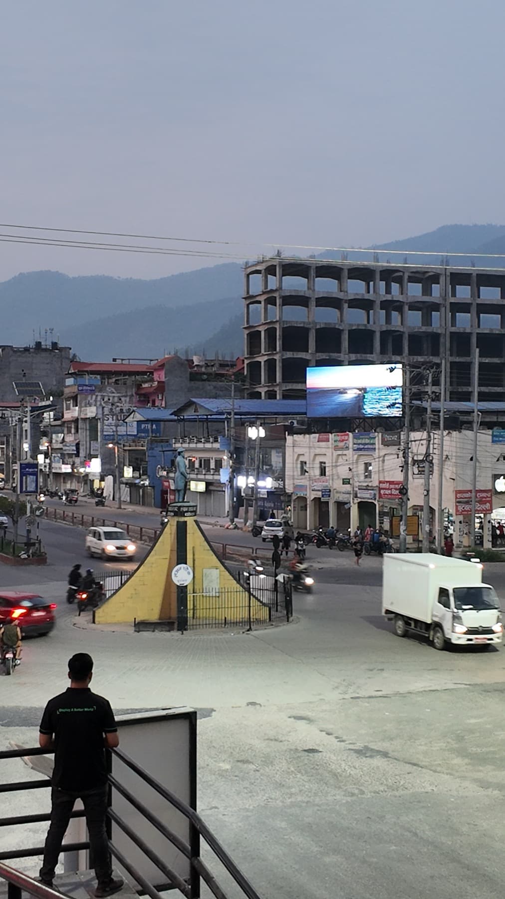 Lakhan Thapa Chowk DOOH screen — Universal Advertising Pvt Ltd